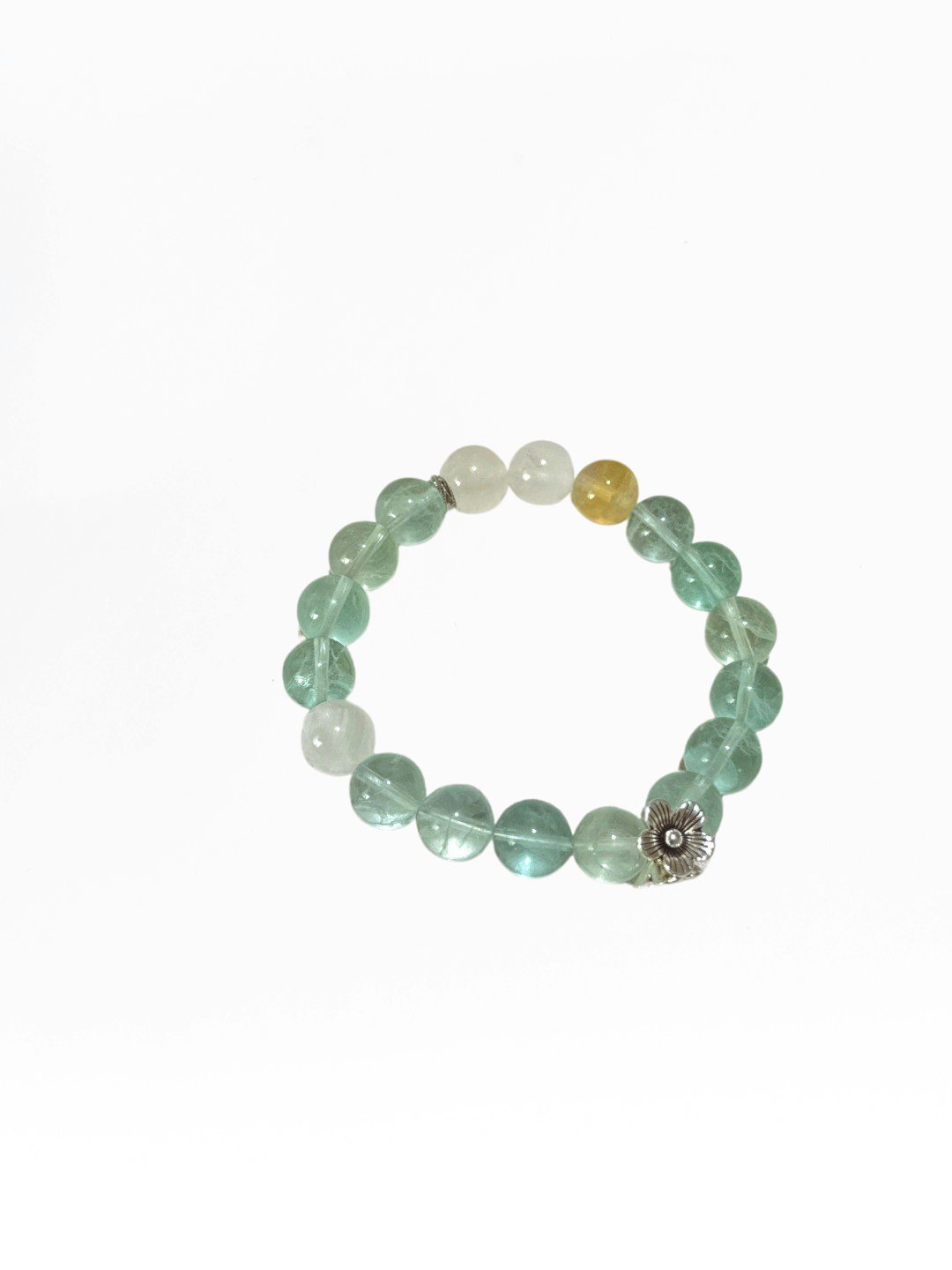Green Fluorite, Blue Moonstone &amp; Citrine Bracelet