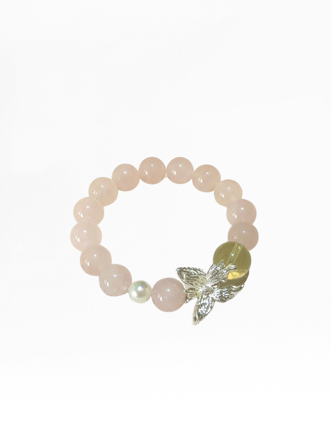 Rose Quartz &amp; Citrine Accent Bracelet